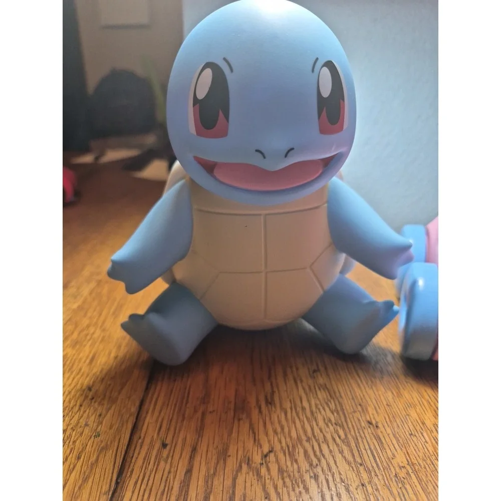 Squirtle Turtle Hard Rubber And Green Toys Recycled Pig Roll Around Baby Toys